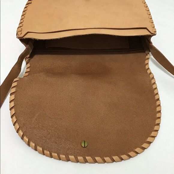 Madewell Leather Whip Stitch Natural Crossbody Bag - Picture 13 of 16